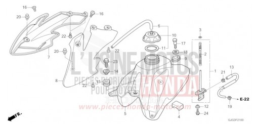 FUEL TANK CRF50FP de 2023